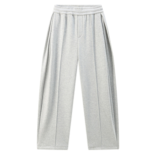 江南先生NewJNXS保暖抗菌含羊毛休闲长裤冬男女加绒宽松抽绳裤子