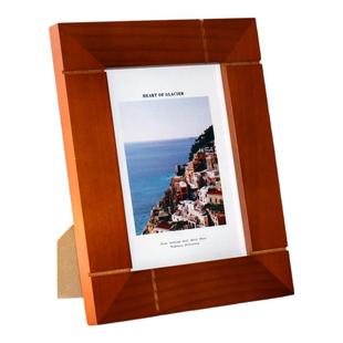 复古美式相框摆台洗照片定制实木框架6寸7寸8寸10寸A4高级感装裱