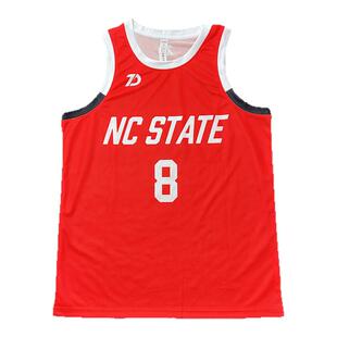 美式球衣定制美高堪萨斯大学马圭斯诺维尔AC窄肩短款红色球衣团购