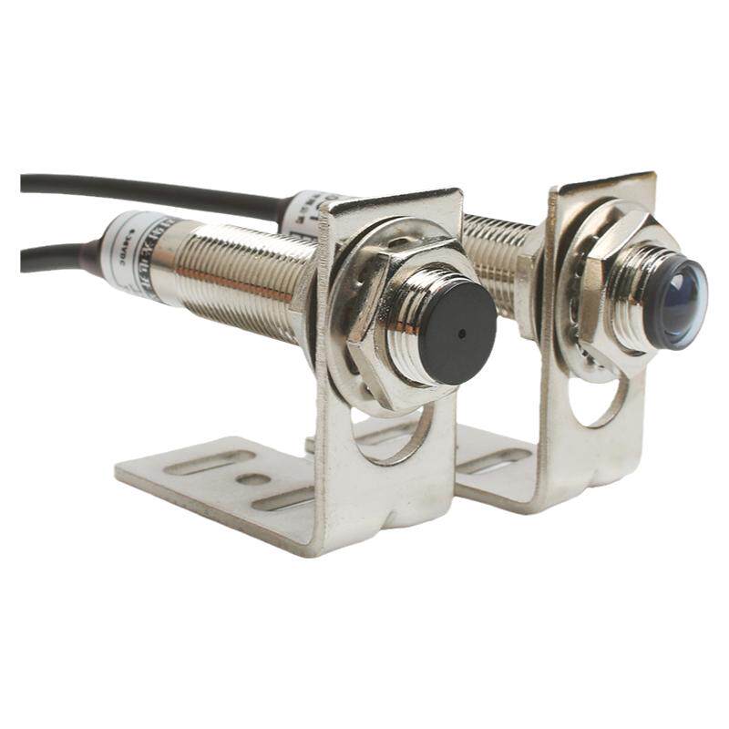 激光对射光电开关传感器E3F-20L/20C1红外线感应开关20米DC12V24V