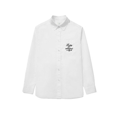 COVERNAT韩系宽松通勤长袖衬衫