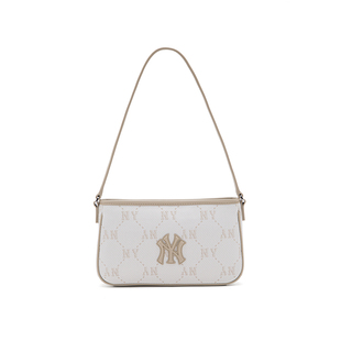 MLB官方 男女情侣时尚迷你单肩包钻石老花腋下包26春季新款BQMJ1