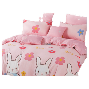 水星家纺被套单件全棉抗菌卡通被子套单双人儿童学生宿舍床上用品