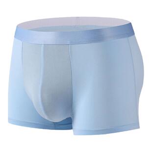 夏季新款冰丝内裤男款薄款性感透气速干丝滑男士四角裤平角裤2024