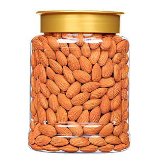 新年货原味巴旦木仁500g罐装坚果仁南扁桃孕妇干果零食整箱10斤