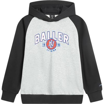 李宁儿童宽松卫衣篮球系列