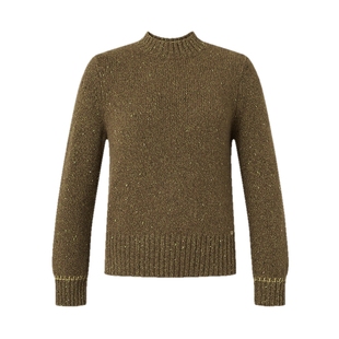 【美丽诺羊毛】ELSEWHERE珂思商场同款亮丝羊绒针织衫2025冬新款