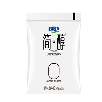 君乐宝简醇0蔗糖酸奶100g*5袋