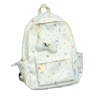 日系可爱休闲书包女初中高中学生双肩包轻便小众学生出游旅行背包