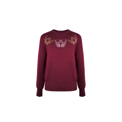 597c美丽奴北欧费尔岛提花针织