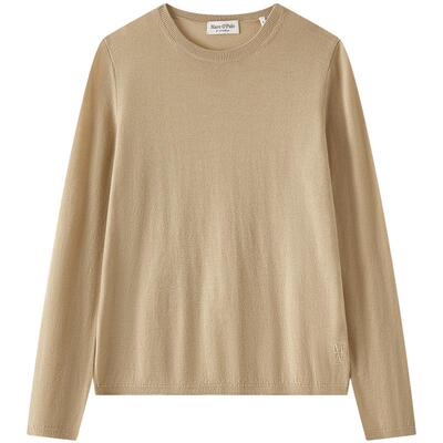 【可机洗羊毛】宣璐同款MOP秋冬新品100%绵羊毛春季打底针织衫女