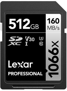 雷克沙SD卡128 256G存储卡800x pro佳能相机4K高速U3摄像机SDXC