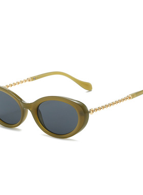 猫眼复古墨镜女潮小脸凹造型