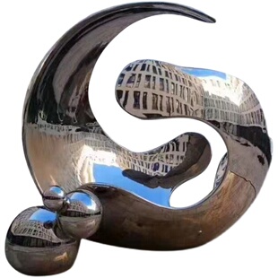 不锈钢雕塑定制玻璃钢卡通店铺门头仿铜人物雕塑户外大型地标景观