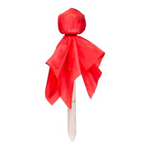 大鼓实木鼓棒洋槐木18寸扁鼓槌儿童腰鼓棒立式战鼓棍配送三色方巾