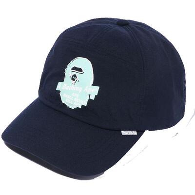 BAPE配饰猿人字母图案纯色鸭舌帽