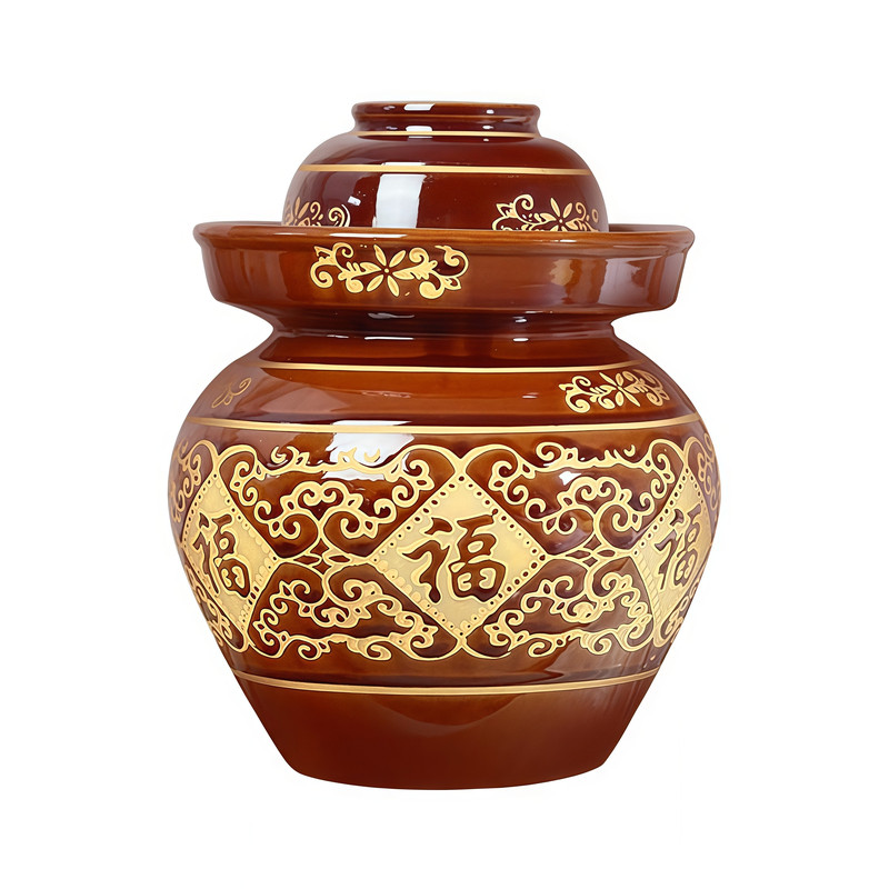 土陶老式加厚密封泡菜坛4斤
