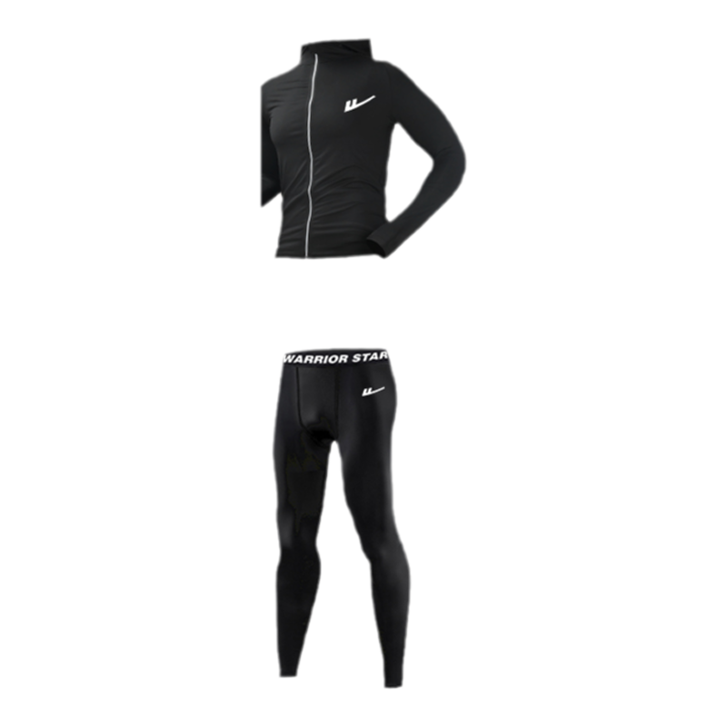 回力运动套装男跑步健身房衣服秋冬速干衣紧身装备晨跑训练骑行服