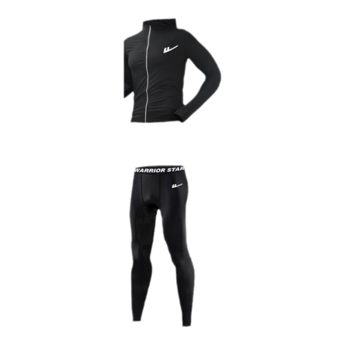 回力运动套装男跑步健身房衣服秋冬速干衣紧身装备晨跑训练骑行服