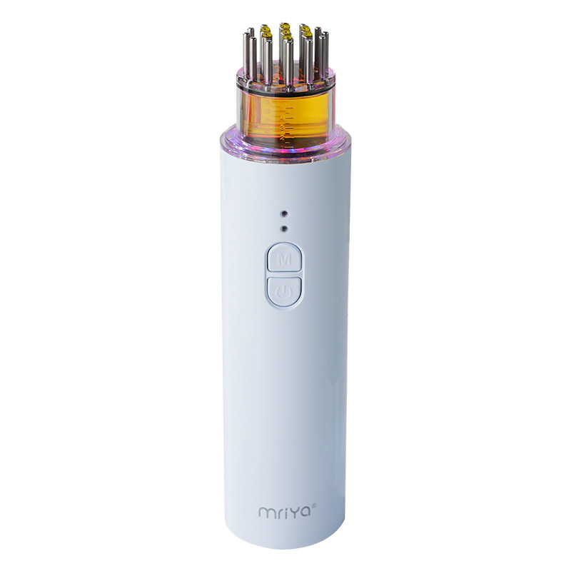 Mriya麦蕊雅电动米诺头皮上药器头部红光生发精华液泡沫导入梳