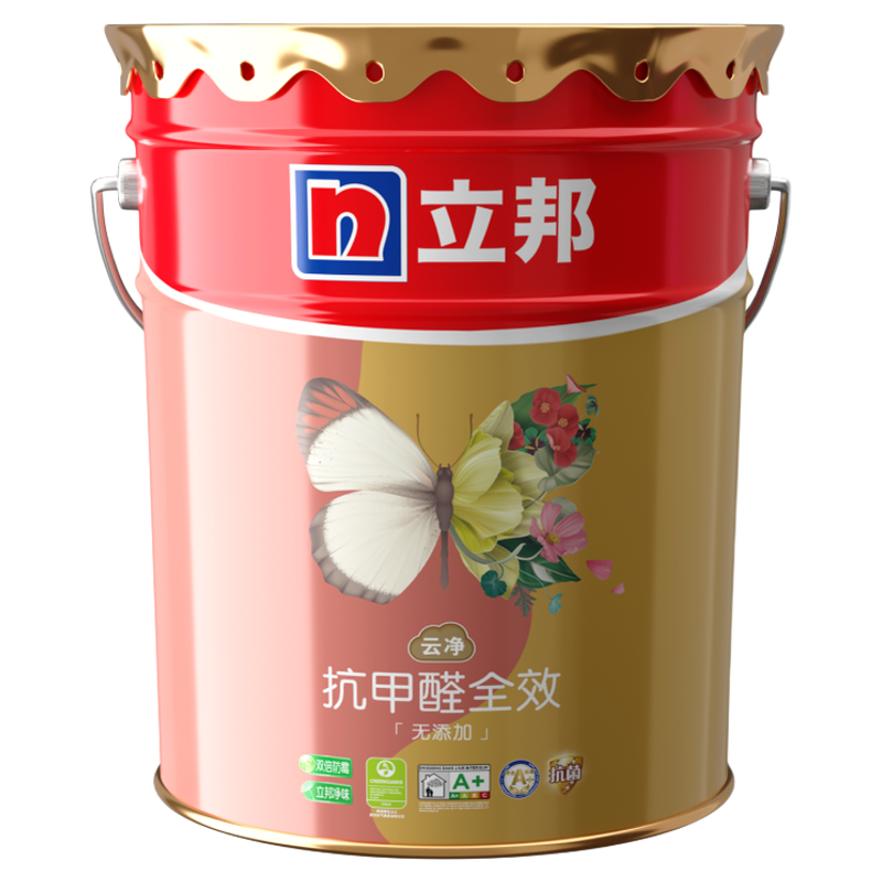 立邦乳胶漆抗甲醛全效内墙室内家用墙面自刷涂料官方旗舰抗污翻新