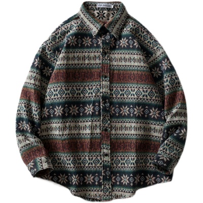 春季长袖衬衣vintage常规复古