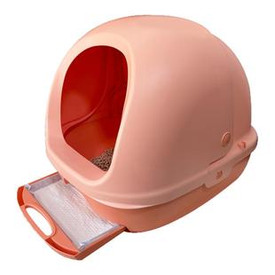 佳乐滋全封闭猫砂盆特大号日本进口双层除臭干湿分离肥猫专用厕所