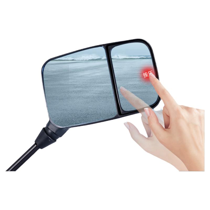 电动电瓶车后视镜自行车新国标适用于雅迪大视野三轮倒车反光镜子