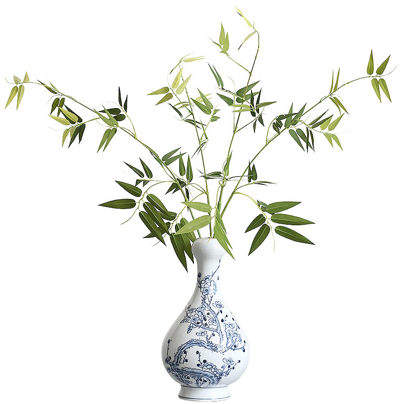 仿真竹子中式禅意插花客茶室装饰