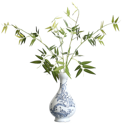 仿真竹子中式禅意插花客茶室装饰