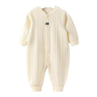 汤尼倍儿婴儿连体衣春秋季纯棉衣服新生宝宝长袖睡衣外出哈衣秋装