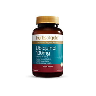 澳大利亚直邮Herbs of Gold泛醇100活性辅酶Q10心脏胶囊100mg60粒