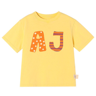 允儿妈女童纯棉卡通印花短袖T恤