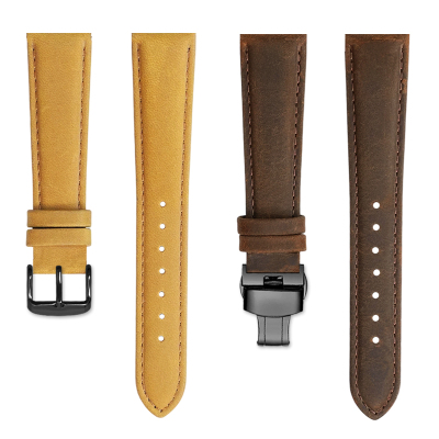 臻品涵真皮手表带复古个性