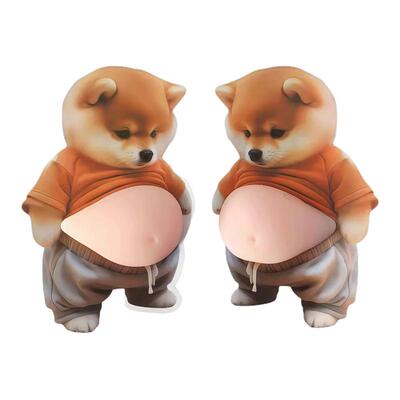 柴犬肚皮捏捏乐门贴减震解压