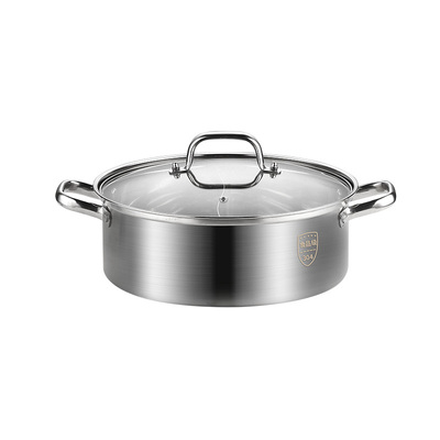 鸳鸯锅304不锈钢电磁炉专用加厚火锅锅家用涮锅火锅盆锅具大容量