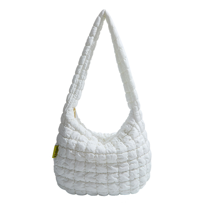 韩版云朵托特包女日常小众感单肩包大容量褶皱斜挎包日系通勤包包