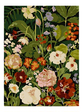 花卉静物DIY数字油画带框挂画
