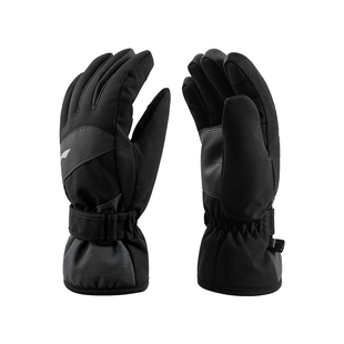 李宁骑行保暖手套男冬季防风防寒电动车摩托车滑雪加绒加厚全指女