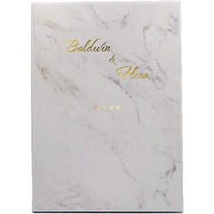 A4香港证书套烫金结婚保护套ins风高端定制婚书套誓言册出生证套