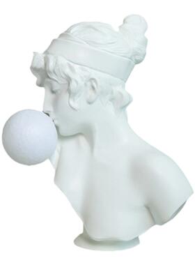 留连树脂少女吹泡泡灯