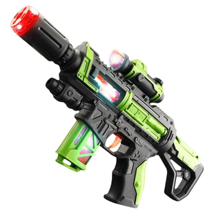 大号电动喷雾声光枪宝宝玩具左轮软弹枪加特林男女孩3岁生日礼物