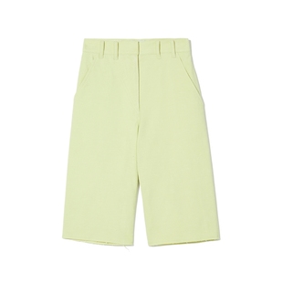 IT pushBUTTON女装直筒裤百慕大短裤时尚通勤中裤休闲裤0312FDXI