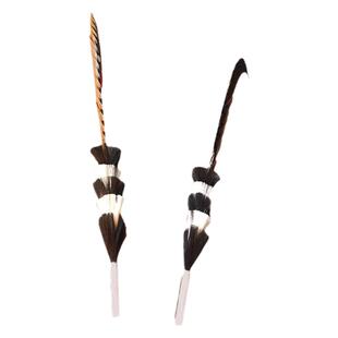 霸王别姬舞蹈道具翎羽天然羽毛翎羽戏曲古典翎羽舞蹈道具手持道具