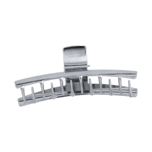 85度灰银色金属抓夹女发夹后脑勺盘发鲨鱼夹ins简约网红百搭发饰