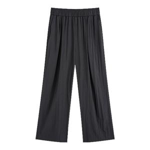 YUZI鱼子山本休闲裤子大码女装微胖mm高腰显瘦遮肉200斤垂感慵懒