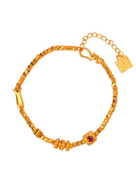 盈国【年年有余】古法小金鱼手链