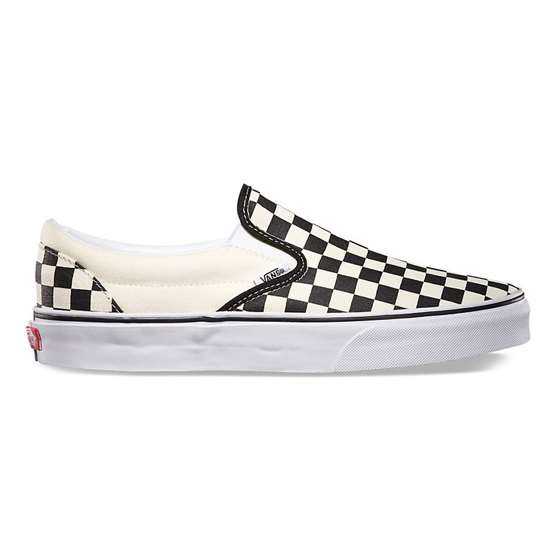 Sunny现货 VANS黑白经典棋盘格一脚蹬slip on帆布板鞋VN000EYEBWW
