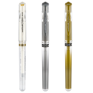 日本uni三菱高光笔um153美术高光白笔素描绘画白色画画笔太字金色油漆笔防水不掉色修正液笔学生用手绘漫画