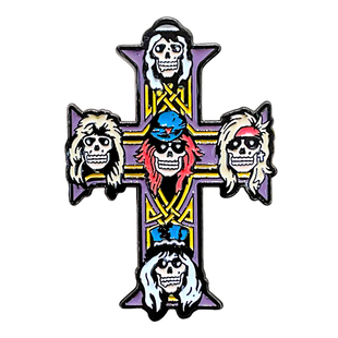 披头士乐队金属徽章枪炮与玫瑰摇滚周边创意胸针衣服包包别针配饰